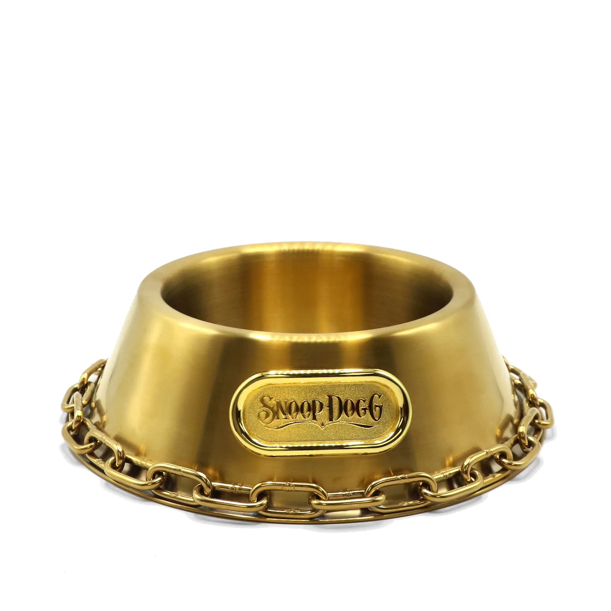Deluxe Gold Pet Bowl - Snoop Edition - Shopinapets