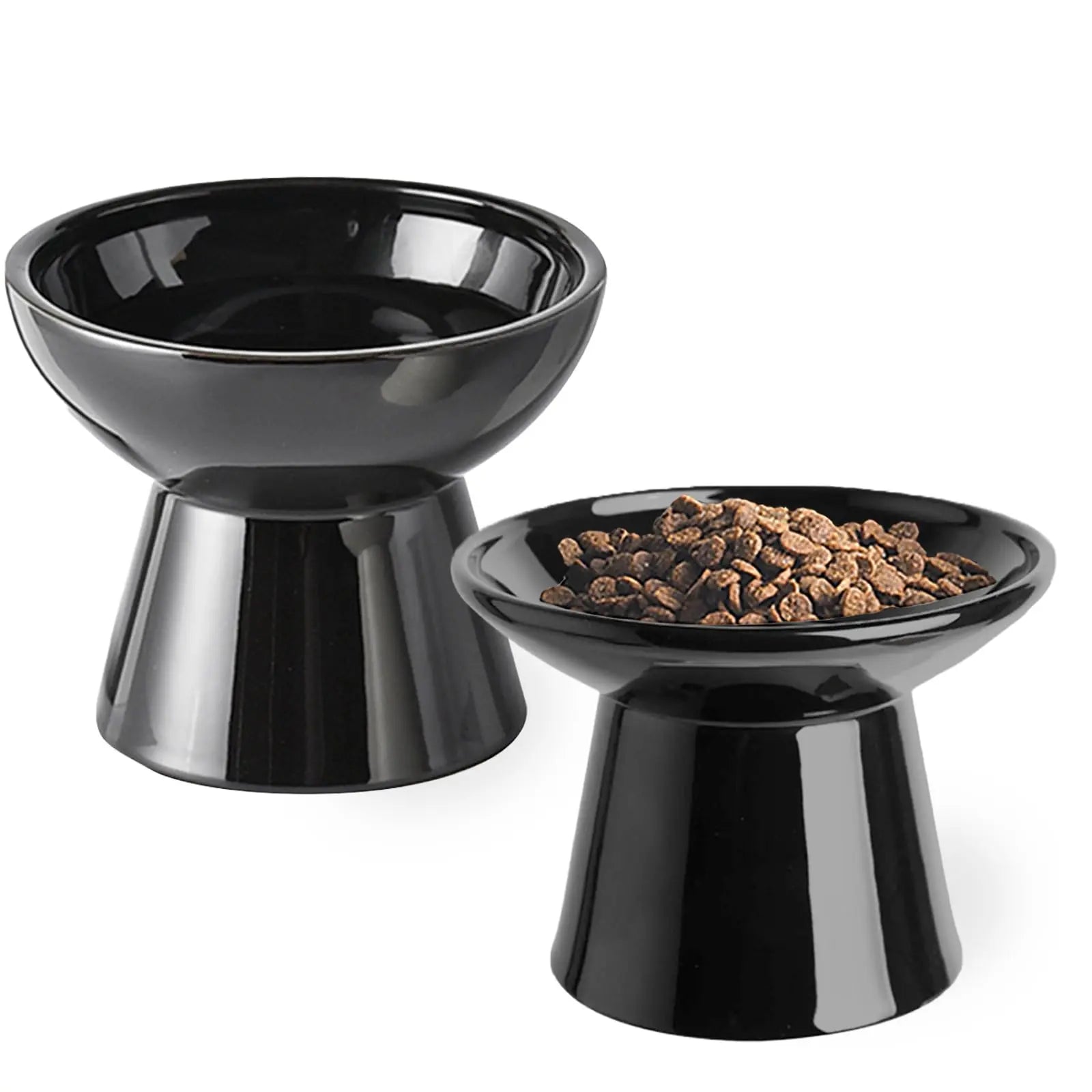 Elevated Whisker-Friendly Cat Bowls - Shopinapets