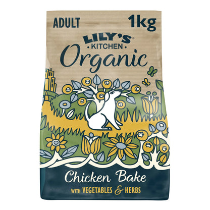 Lily's Organic Canine Chicken & Veg Bake 1Kg - Shopinapets