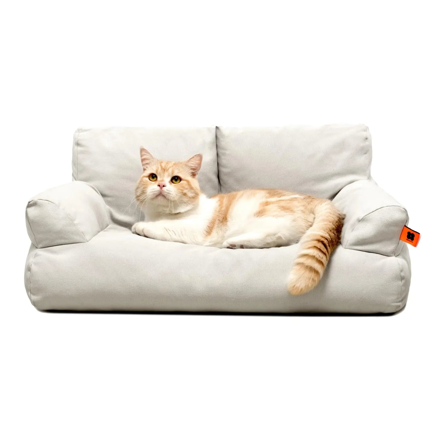 MEWOOFUN Canvas Pet Sofa Bed - Medium 26x19x13, Removable Cover, Non-Skid Base