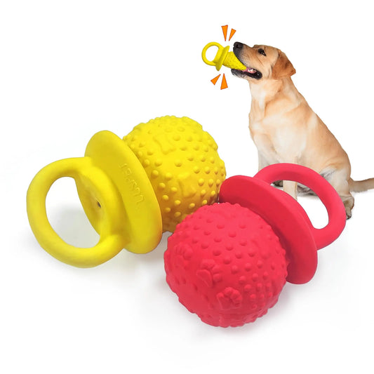 Soft Squeaky Latex Pacifier Dog Toys for Chewers