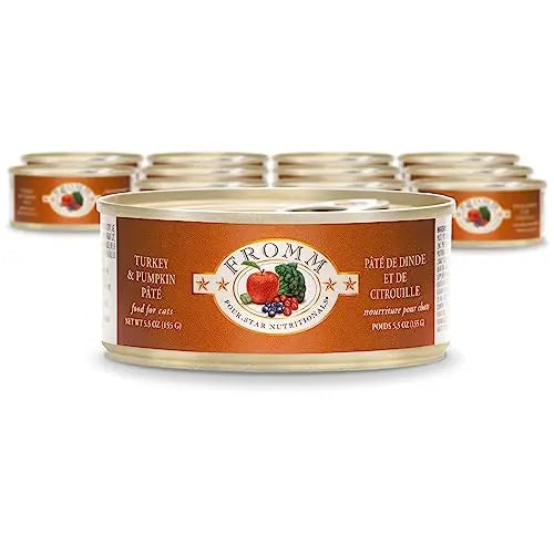 Fromm Four-Star Turkey & Pumpkin Wet Cat Food - 12 x 5.5 oz - Shopinapets